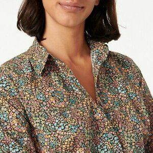 J Crew Liberty of London Print Slim Fit Blouse